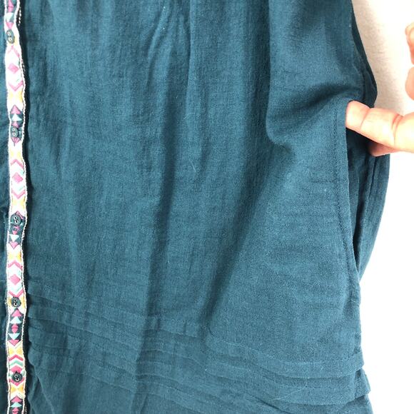 Sundance Sun and Sand Embroirdered Cover Up Dress NWT Women’s SZ SM Green - Picture 11 of 12